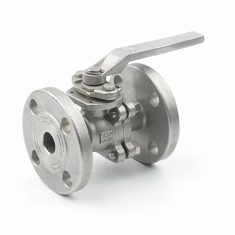 ANSI 2 piece stainless steel flanged ball valve with 150lbs pressure